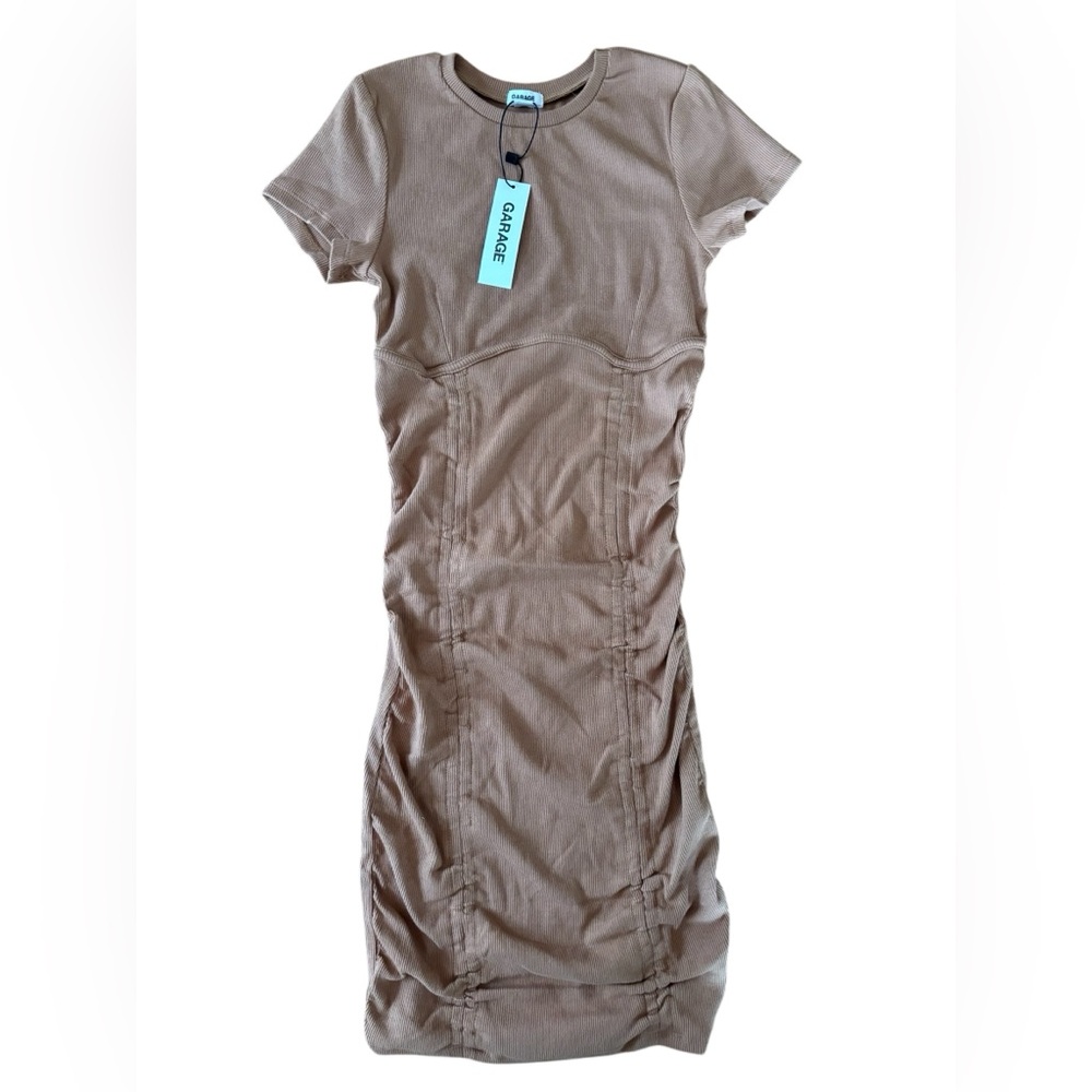 NWT Garage Front Ruched T-Shirt Dress